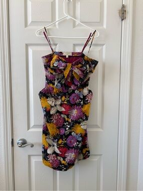 Anthropologie Moulinette Soeurs floral cotton cocktail dress size 6